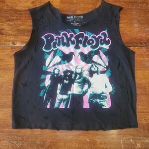 Pink Floyd Women's Black Sleeveless Tee